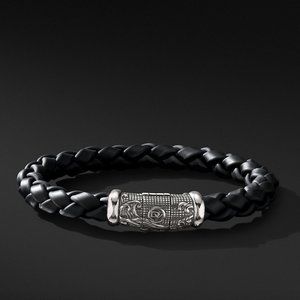 Men's David Yurman Waves Woven Rubber Bracelet